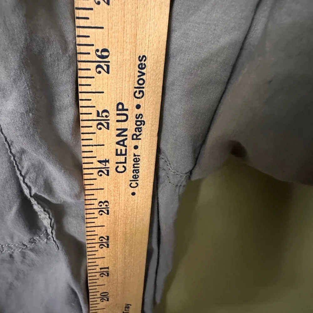 Eileen Fisher Petite PS Grey Elastic Waist Cargo‎ Jogger Pants Casual Utility